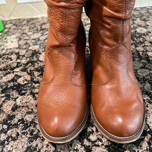 Jeffrey Campbell Tan Leather Heeled Boots